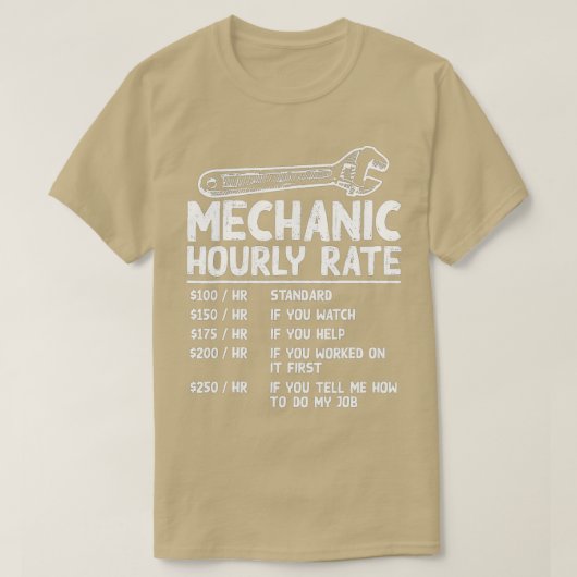 Mechanische Stundensätze Funny Car Kraftrad Gi T-Shirt (Design vorne)