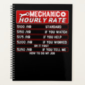 Mechanische Stundensätze - Mechanische Fahrzeuge Planer (Vorderseite)