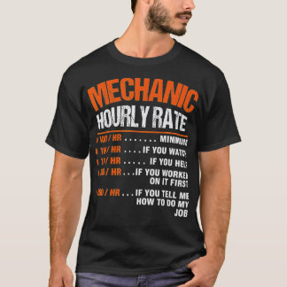 Mechanische Stundensätze Vater Son Funny Labour Ra T-Shirt