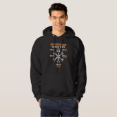 Mechanische Stundensätze Vintager Arbeitstag Hoodie (Vorne ganz)