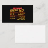 Mechanische Stundensätze Visitenkarte (Vorne/Hinten)