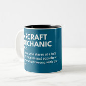 Mechanische Tasse des Flugzeugs (Vorderseite Links)