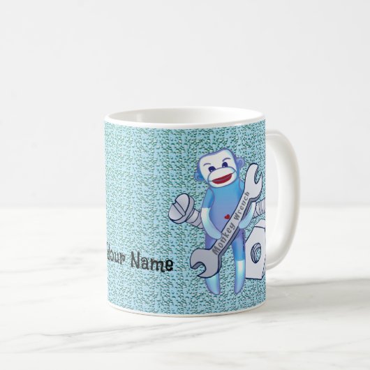 Mechanische Tasse Sock Monkey (VorderseiteRechts)
