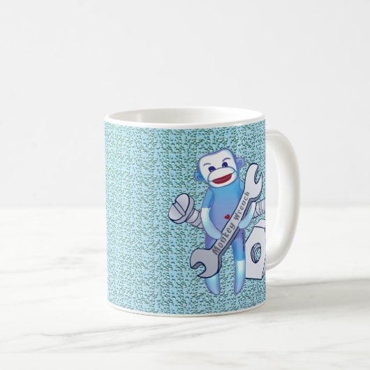 Mechanische Tasse Sock Monkey (VorderseiteRechts)