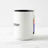 Mechanische Tasse von Auto mit Name (Zentrum)