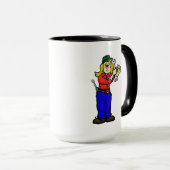 Mechanische Tasse von Auto mit Name (VorderseiteRechts)