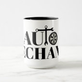Mechanische Tasse von grafischem Auto (Zentrum)