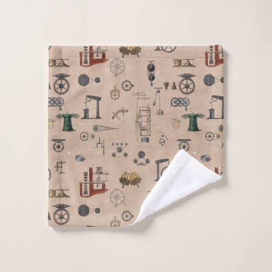 Mechanische Technik der Antiktechnik Badhandtuch Set (Waschlappen)