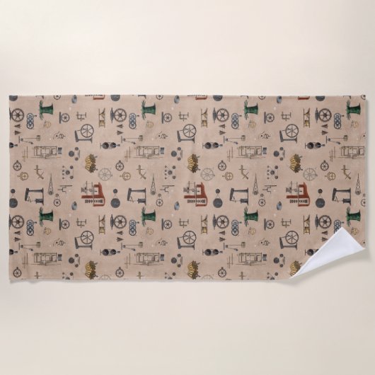 Mechanische Technik der Antiktechnik Strandtuch (Vorderseite)