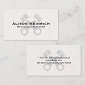 Mechanische Technik | Kolben Visitenkarte (Vorne/Hinten)