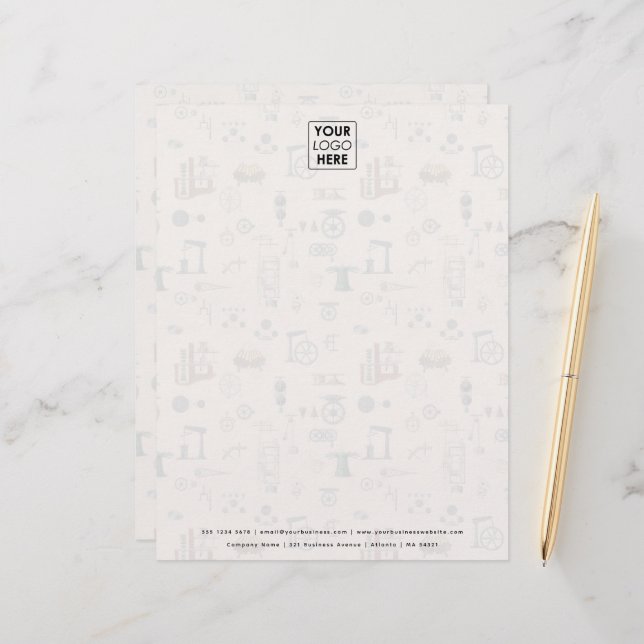 Mechanische technische Bearbeitung für die Antike Briefbogen (Vorderseite/Rückseite Beispiel)