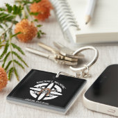 Mechanische Typografie von Luftfahrzeugen,Skull-Pi Schlüsselanhänger (Vorderseite rechts)