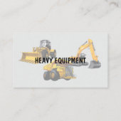 Mechanische und Instandhaltung von schweren Ausrüs Visitenkarte (Rückseite)