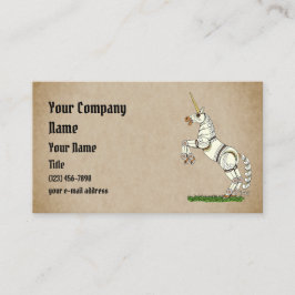 Mechanische Unicorn-Visitenkarte Visitenkarte