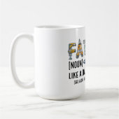 Mechanische Vaterschaft: bis zum Letzten gebaut Kaffeetasse (Links)