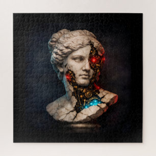 Mechanische Venus: Cyberpunk-Statuen-Kunst Puzzle