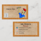 Mechanische Visitenkarte (Vorne/Hinten)