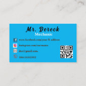 Mechanische Visitenkarte (Rückseite)