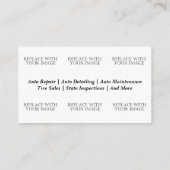 Mechanische Visitenkarte (Rückseite)