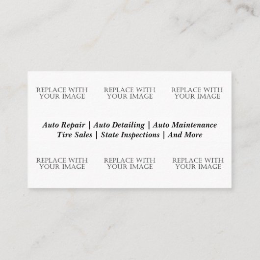 Mechanische Visitenkarte (Rückseite)