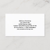 Mechanische Visitenkarte - Kolben und Getriebe (Rückseite)