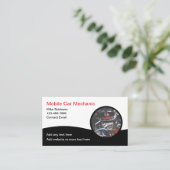 Mechanische Visitenkarten für cooles Auto Visitenkarte (Stehend Vorderseite)