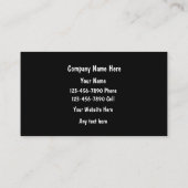 Mechanische Visitenkarten Visitenkarte (Rückseite)