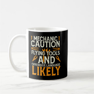 Mechanische Vorsichtsmeldung Funny Auto Kaffeetasse