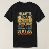 Mechanische Warnung bei Hubschraubern 2 T-Shirt (Design vorne)