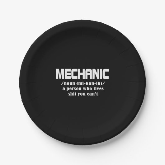 Mechanische Weihnachten Pappteller (Vorderseite)