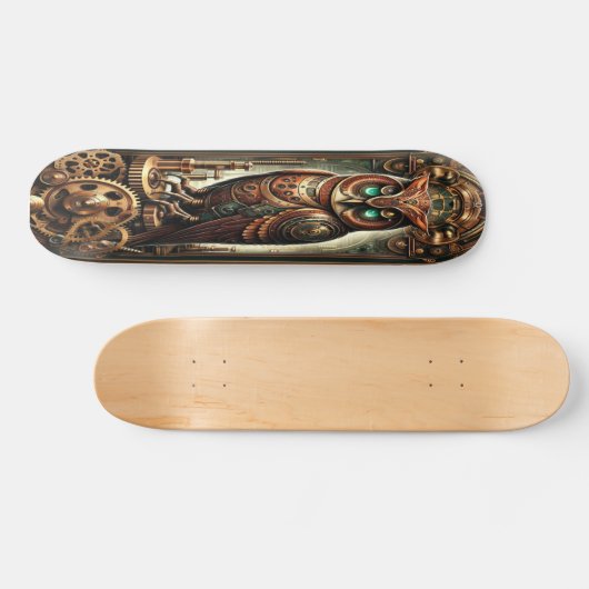 "Mechanische Weisheit: Viktorianisches Steampunkou Skateboard (Horizontal)