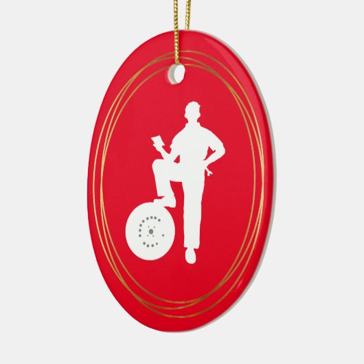 Mechanische Weiße Silhouette Weihnachtsschmuck (Links)