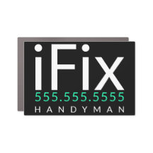 Mechanische Werbung für Handyman Carpenter iFix