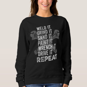 Mechanische Werkstatt mit Schraubenschlüssel Sweatshirt