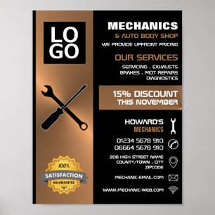 Mechanische Werkzeuge, Auto Mechanik/Reparatur Wer Poster