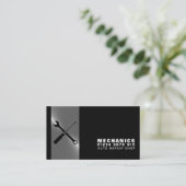 Mechanische Werkzeuge, Auto Mechanik und Reparatur Visitenkarte (Stehend Vorderseite)