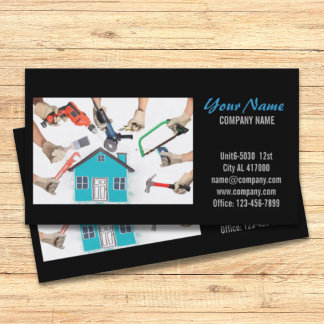 Mechanische Werkzeuge Handyman Carpentry Construct Visitenkarte