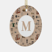 Mechanische wissenschaftliche Monographie Keramik Ornament (Rechts)