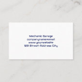 Mechanische Wrenches | Auto Visitenkarte (Rückseite)