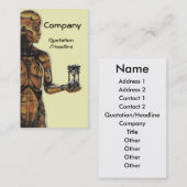 Mechanische Zeit Visitenkarte (Vorne/Hinten)