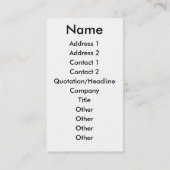 Mechanische Zeit Visitenkarte (Rückseite)