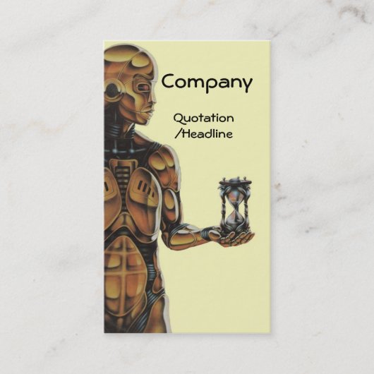 Mechanische Zeit Visitenkarte (Vorderseite)