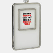 MECHANISCHER ANTRIEB Rahmen-Ornament SILBER (Rechts)