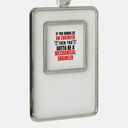 MECHANISCHER ANTRIEB Rahmen-Ornament SILBER (Rechts)