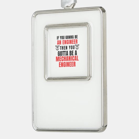 MECHANISCHER ANTRIEB Rahmen-Ornament SILBER (Links)