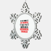 MECHANISCHER ANTRIEB SCHNEEFLOCKEN Zinn-Ornament (Rechts)