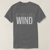 Mechanischer Aufbau einer Windpark-Power-Windfarm T-Shirt (Design vorne)