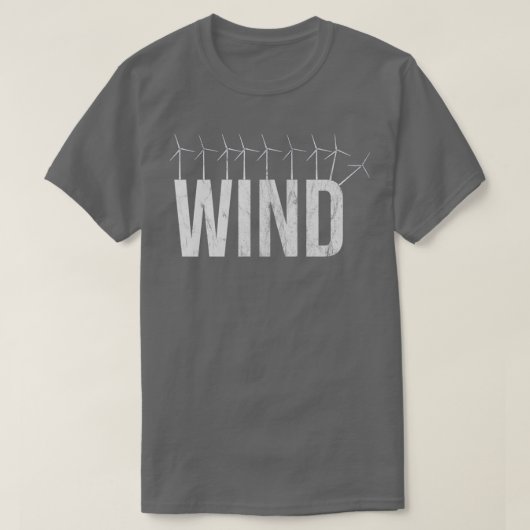 Mechanischer Aufbau einer Windpark-Power-Windfarm T-Shirt (Design vorne)
