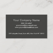 Mechanischer Aussehen der freiliegenden Geber Visitenkarte (Rückseite)