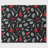 Mechanischer Auto-Reparaturbetrieb Geschenkpapier (Flach)